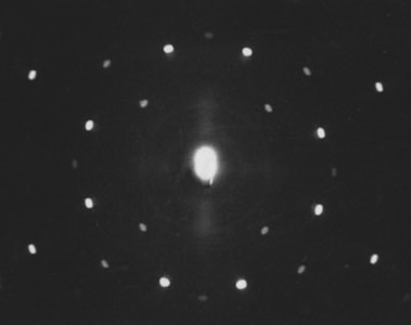 Figure de diffraction de Van Laue d'un cristal de LiF