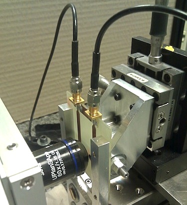 tête de microscope utilisée dans l'expérience N-V
